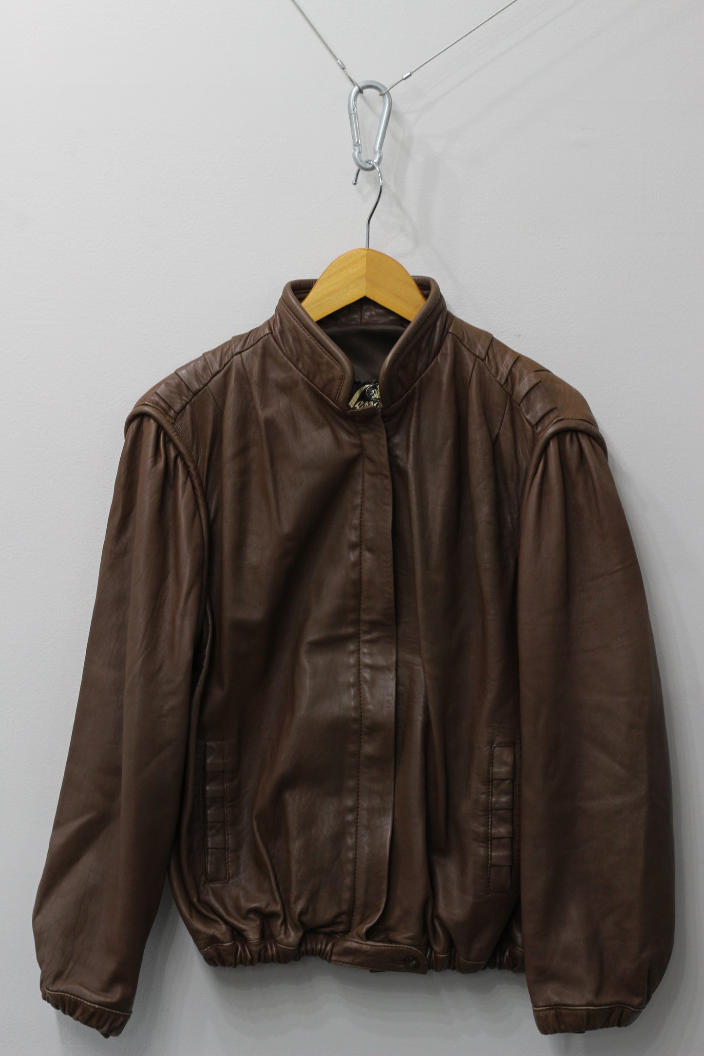 Women's Made In Spain Vintage Leather Coat x3点