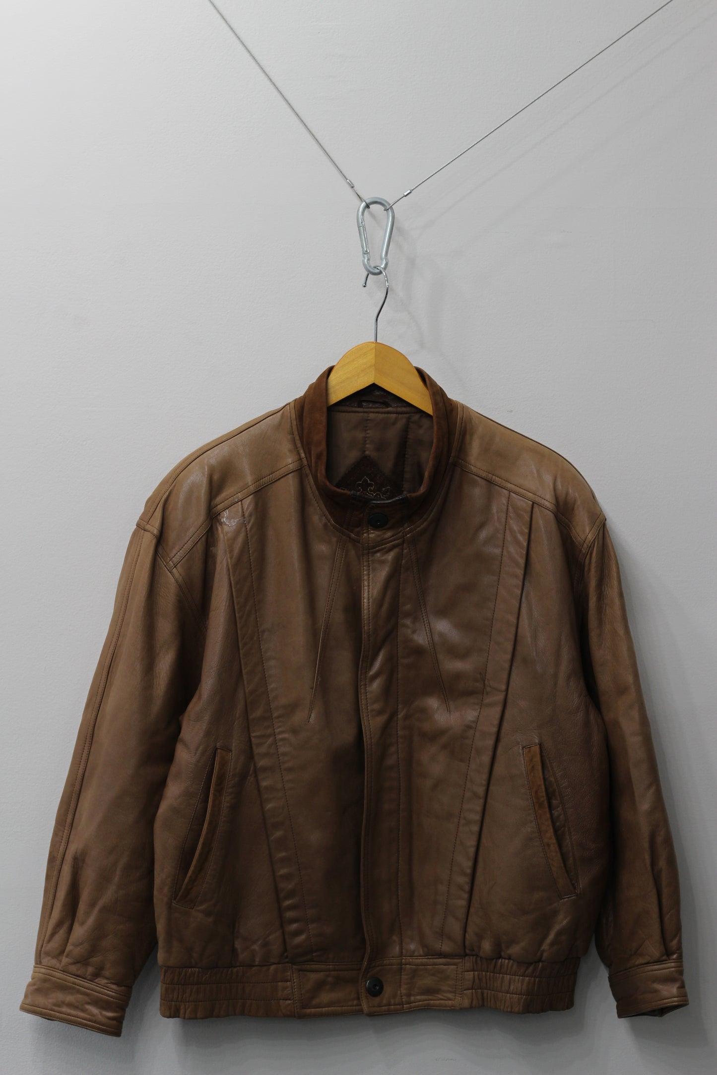 Men's Vintage Leather Short Jacket x3点