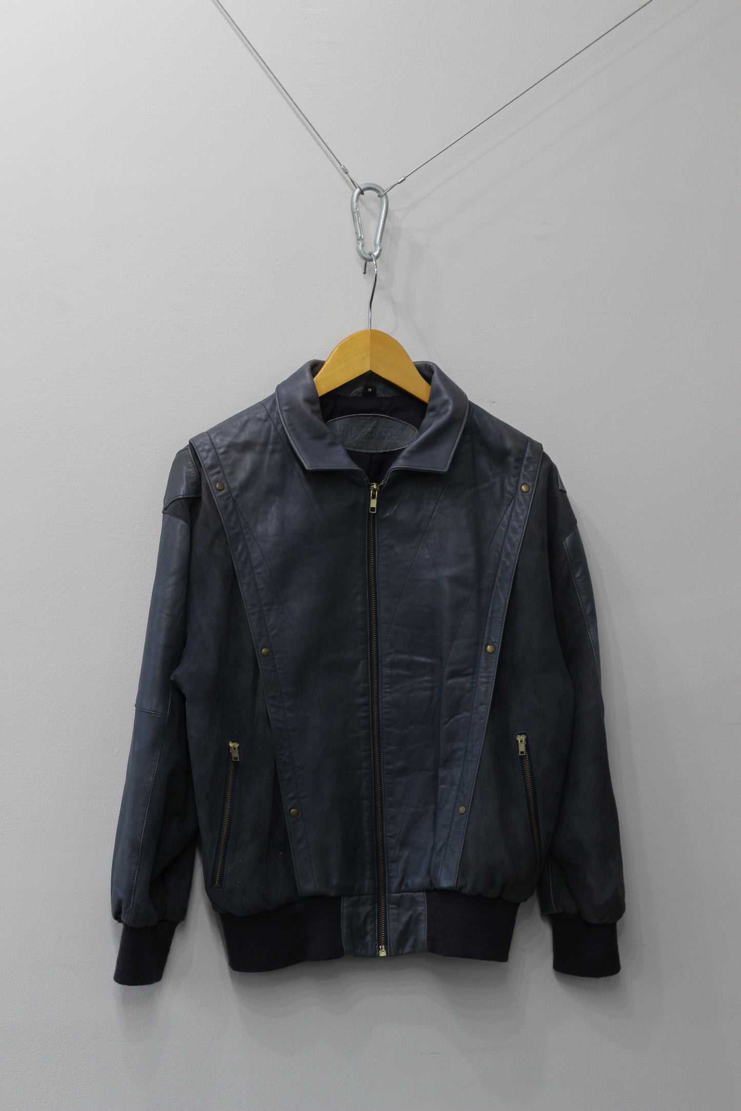 Made In Italy & Euro Vintage Leather Short Zip Jacket x2点