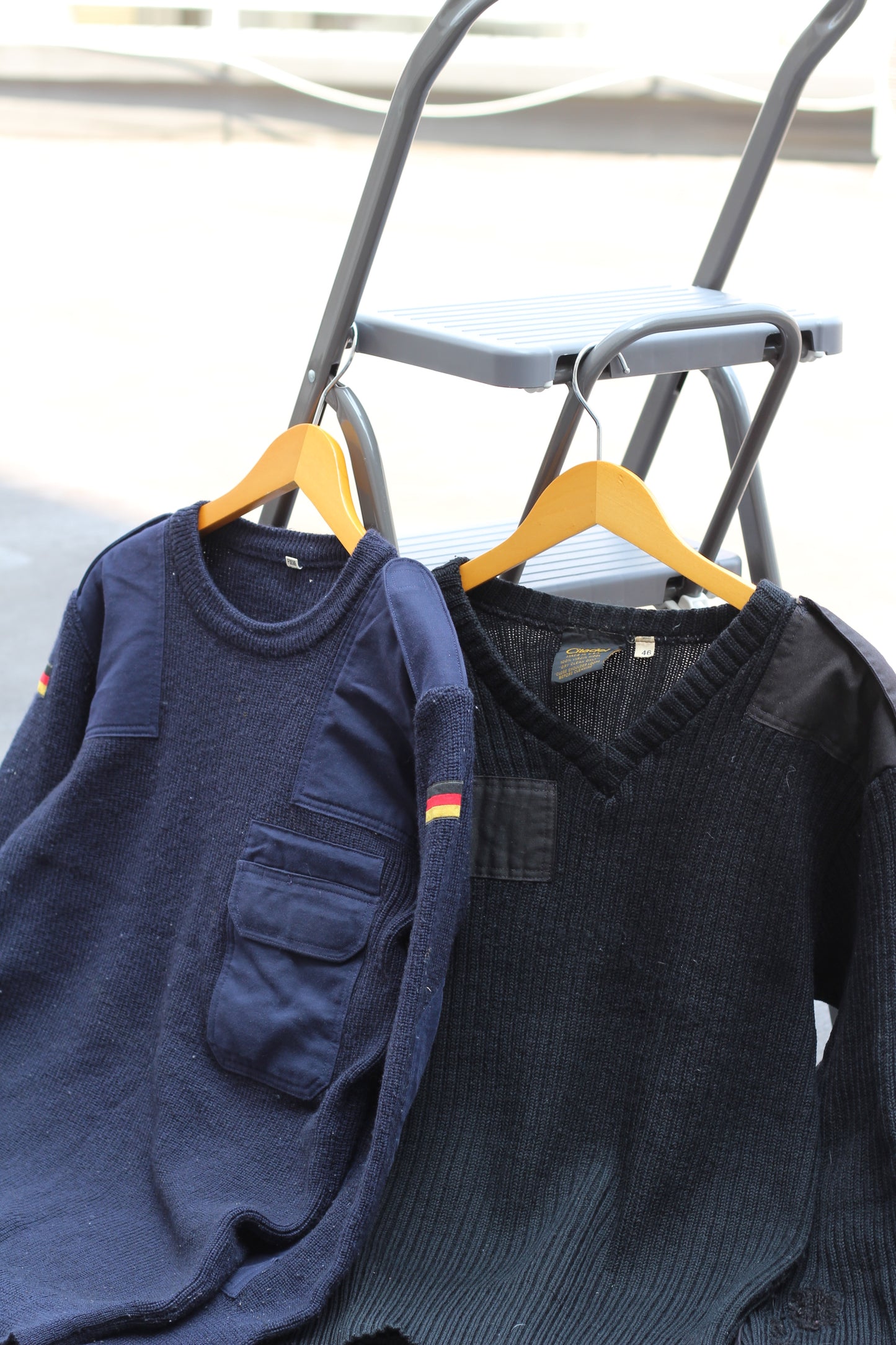 90's Made In USA & German Army Military Commando Sweater set x2点