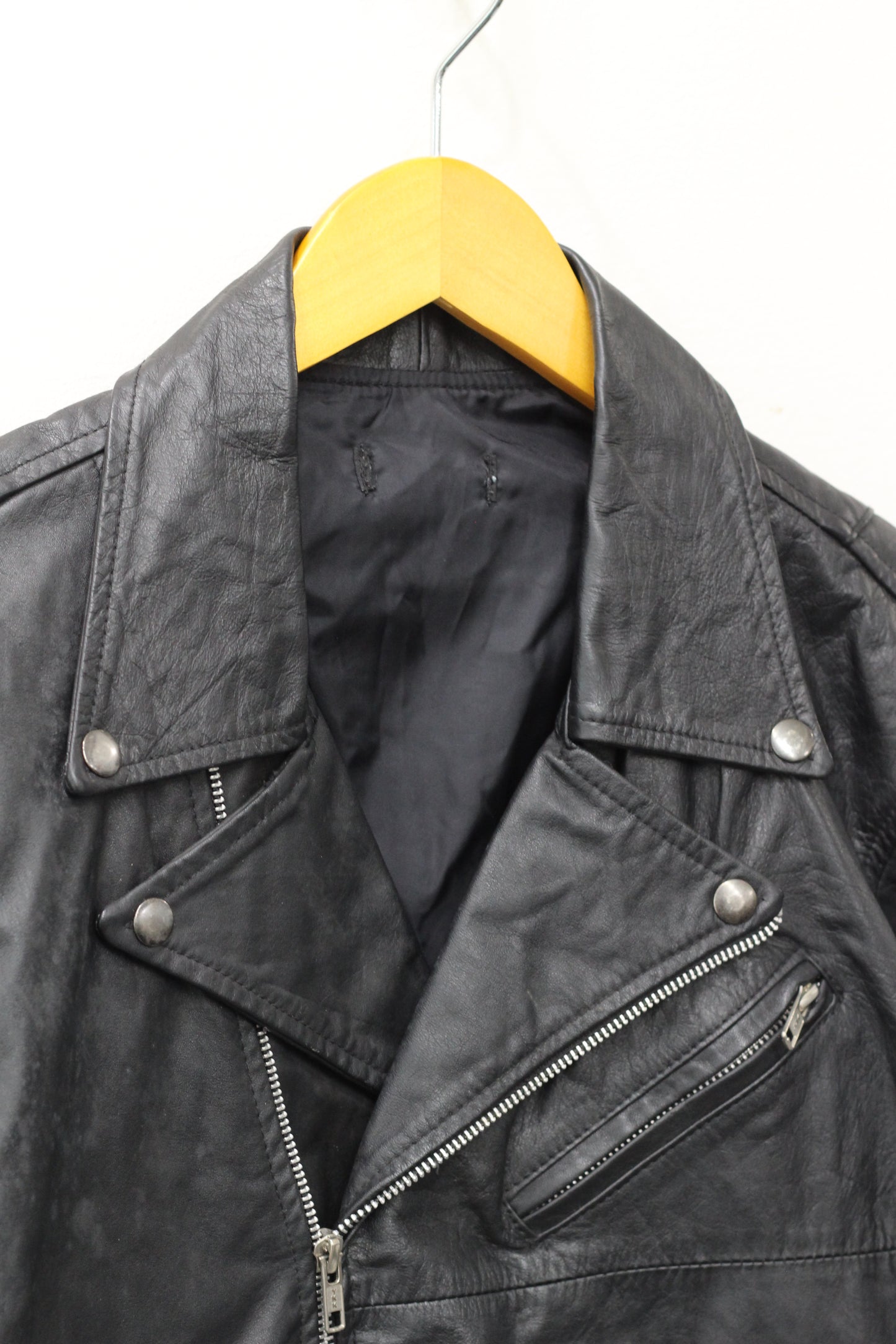 Men's Vintage Leather Rider Jacket x3点