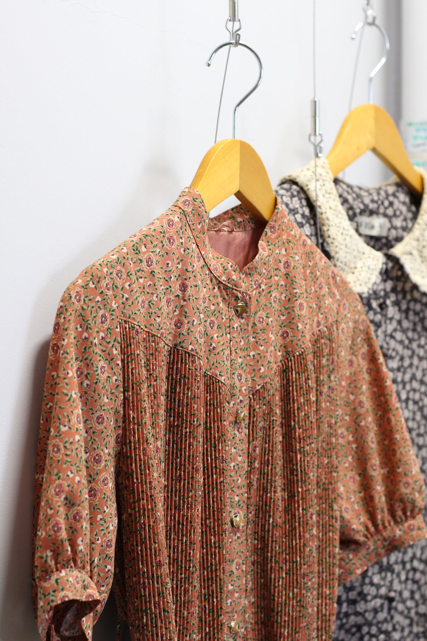Vintage Floral Print Short Sleeve One-Piece x3点