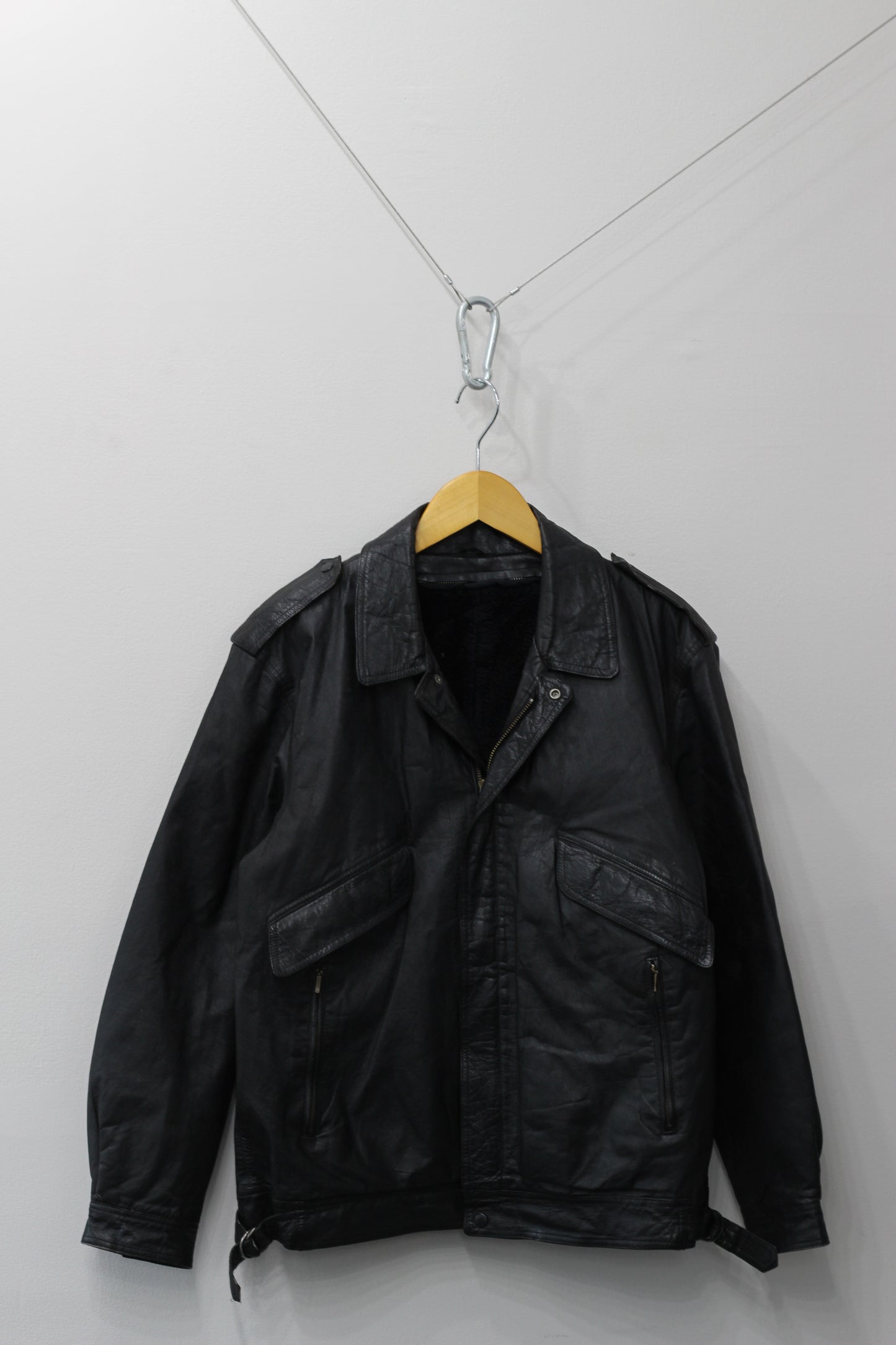 Men's Vintage Leather Rider Jacket x3点