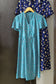 Vintage Flower Short Sleeve One-Piece x3点