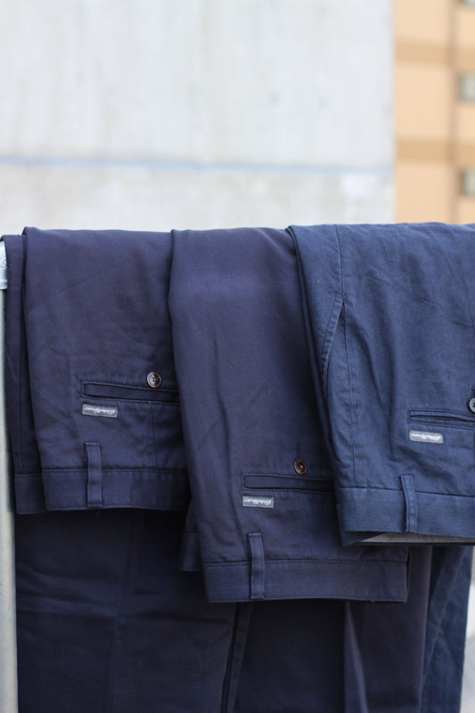 Men's Eddie Bauer Navy Wide Leg Bottoms x3点