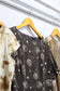 Vintage Brown Flower Short Sleeve One-Piece x3点