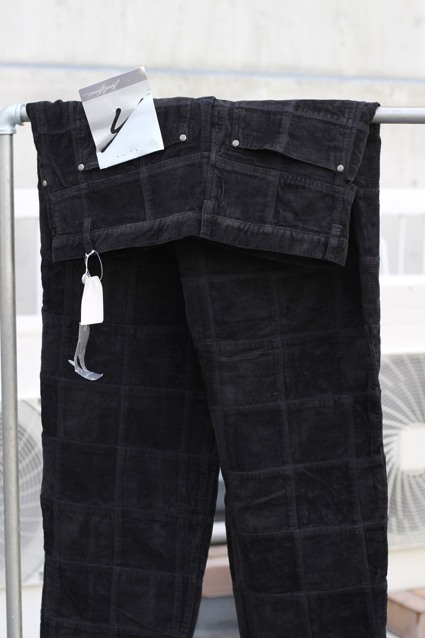 Men's Black Wide Corduroy Bottoms x5点