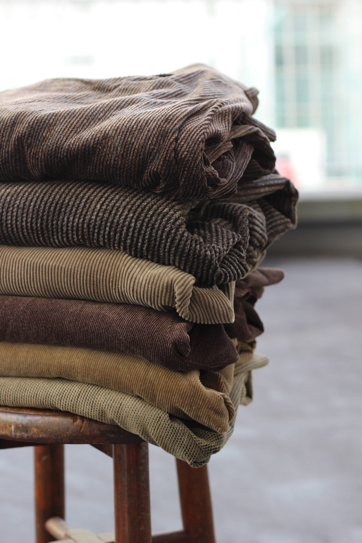 Men's Brown Wide Corduroy Bottoms x6点