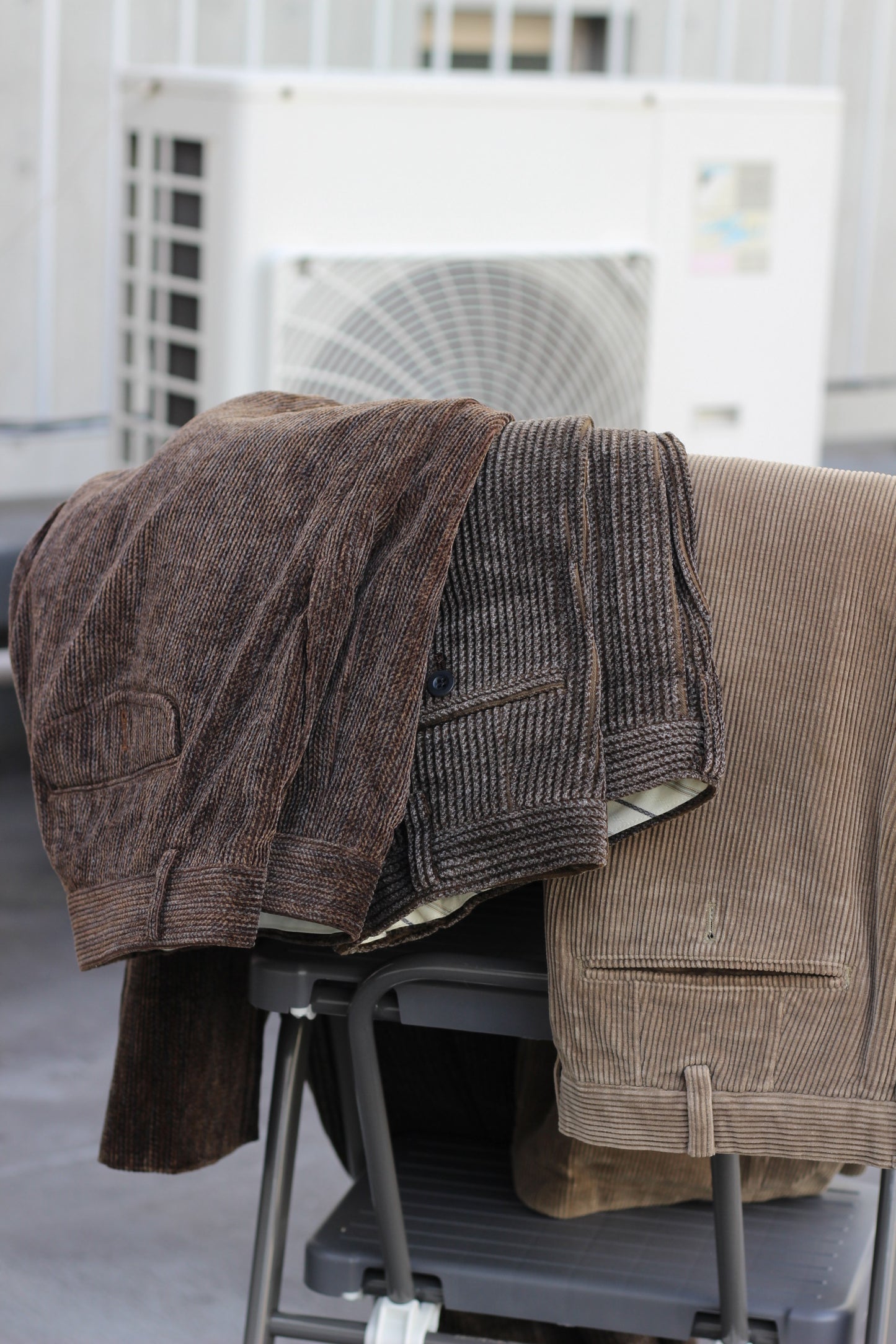 Men's Brown Wide Corduroy Bottoms x6点