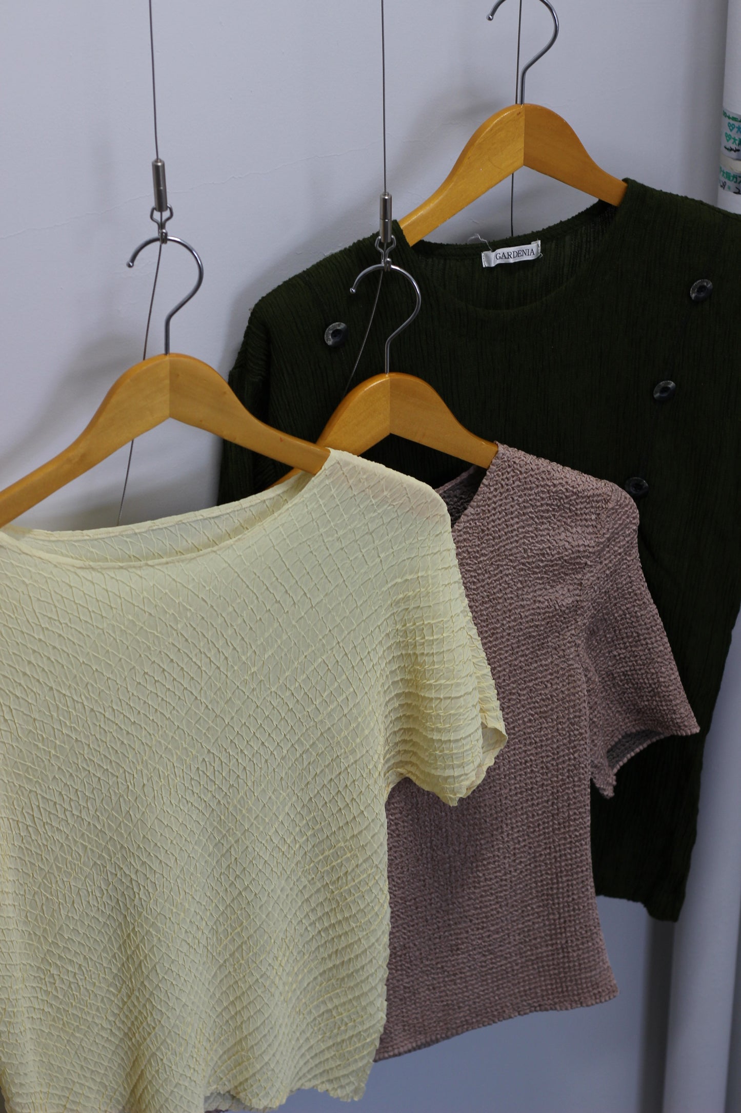 Vintage Simple Waffle Top x5点