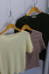 Vintage Simple Waffle Top x5点
