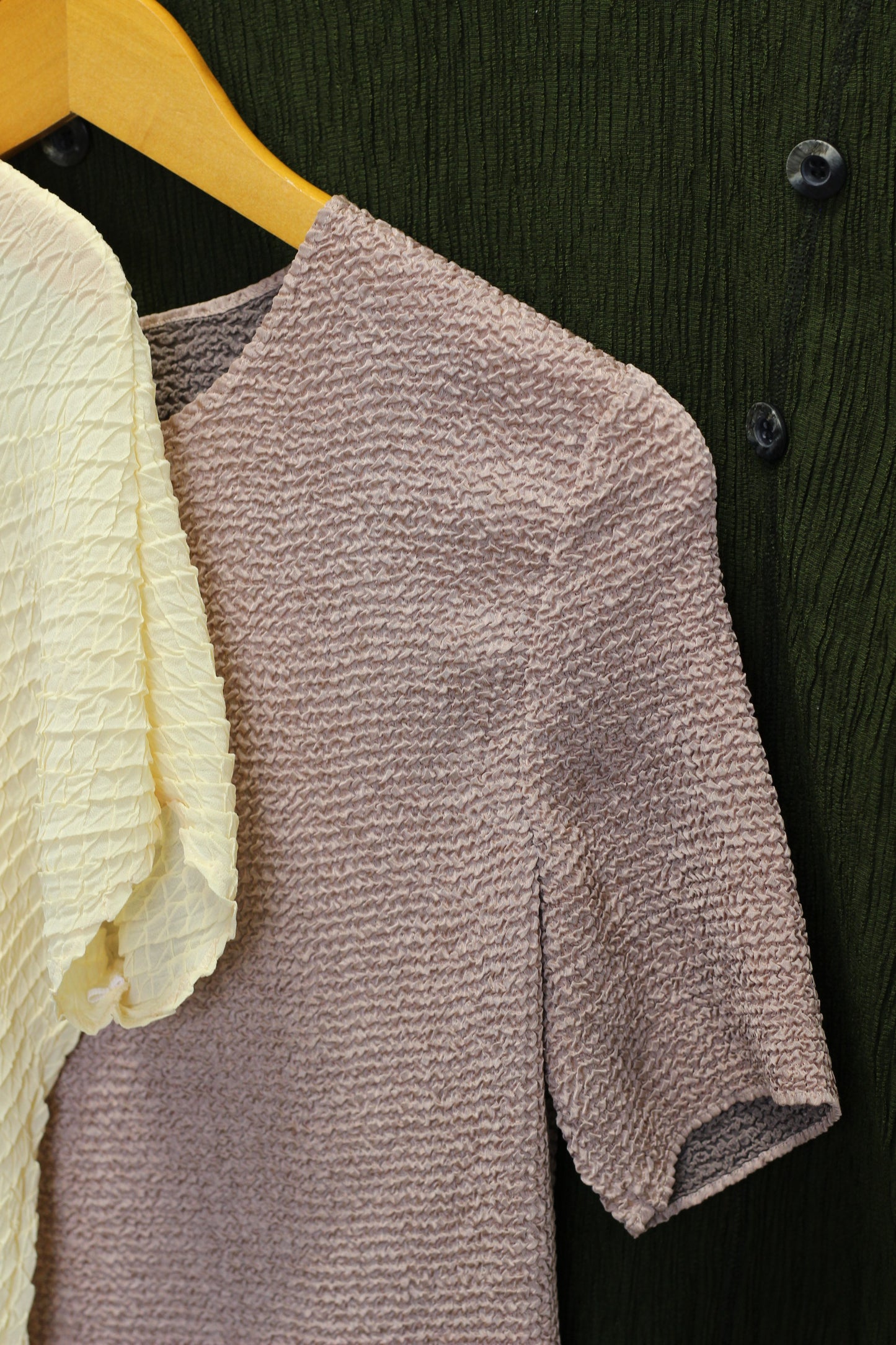 Vintage Simple Waffle Top x5点