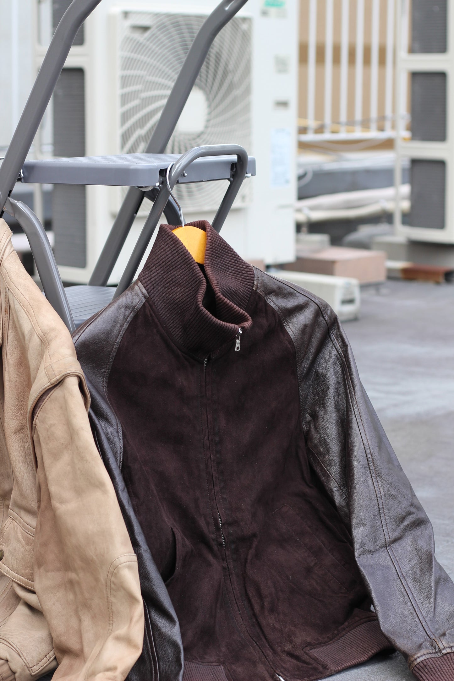 Men's Short Leather Jacket x3点