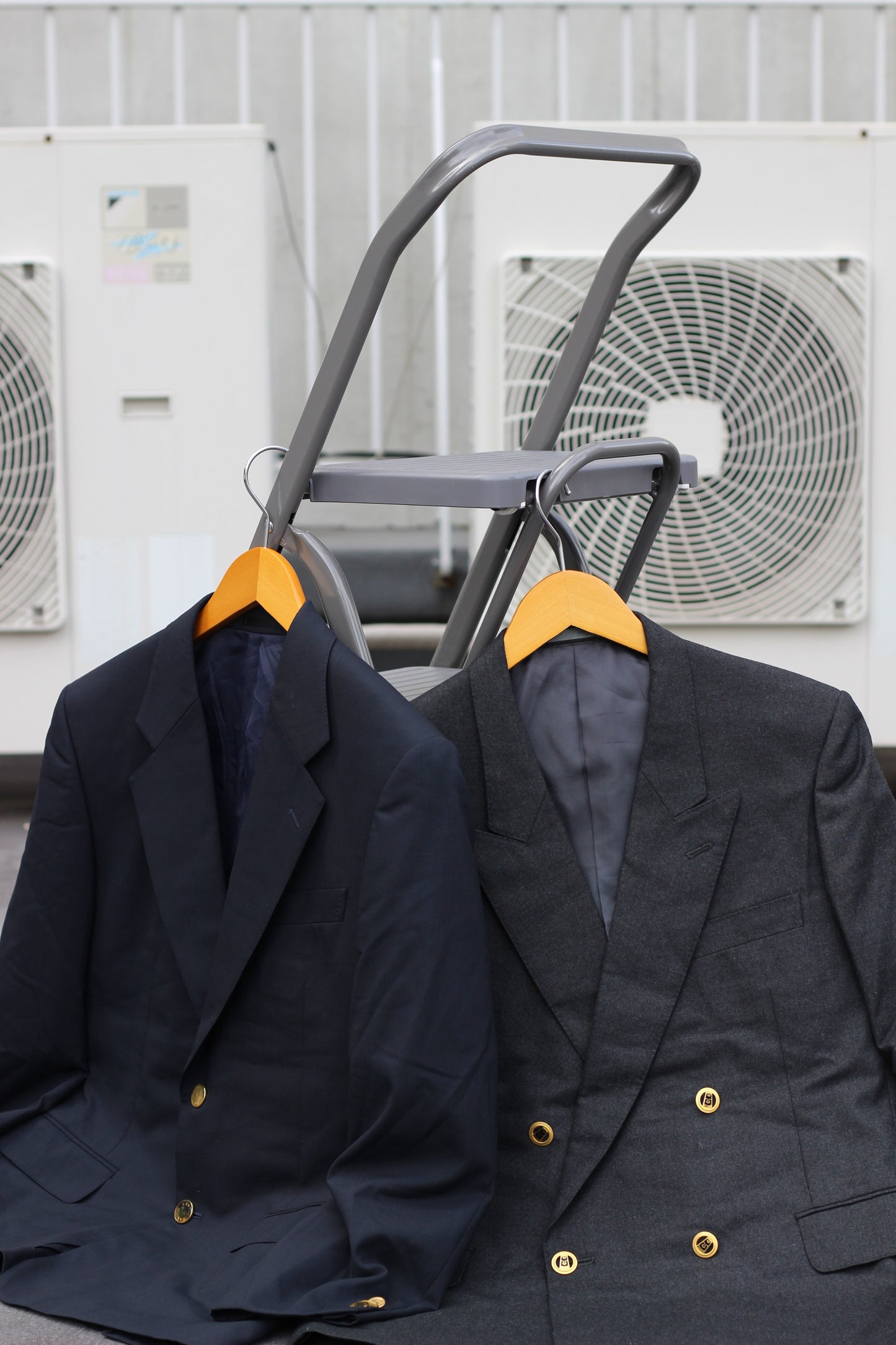 Men's Old Lanvin & Pierre Cardin Gold Button Tailored Jacket x2点