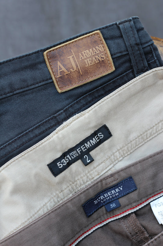 Armani & Burberry Women's Y2K Style Bottoms set x3点