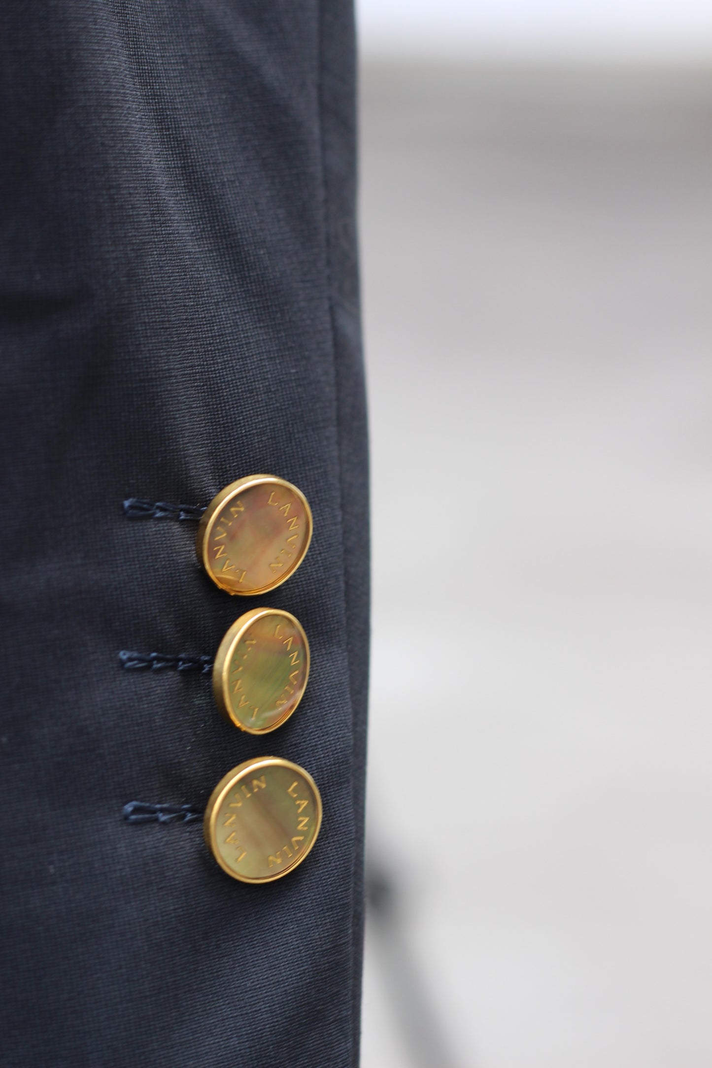 Men's Old Lanvin & Pierre Cardin Gold Button Tailored Jacket x2点