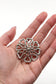 Vintage silver flower brooch A gift of natural beauty and brilliance 