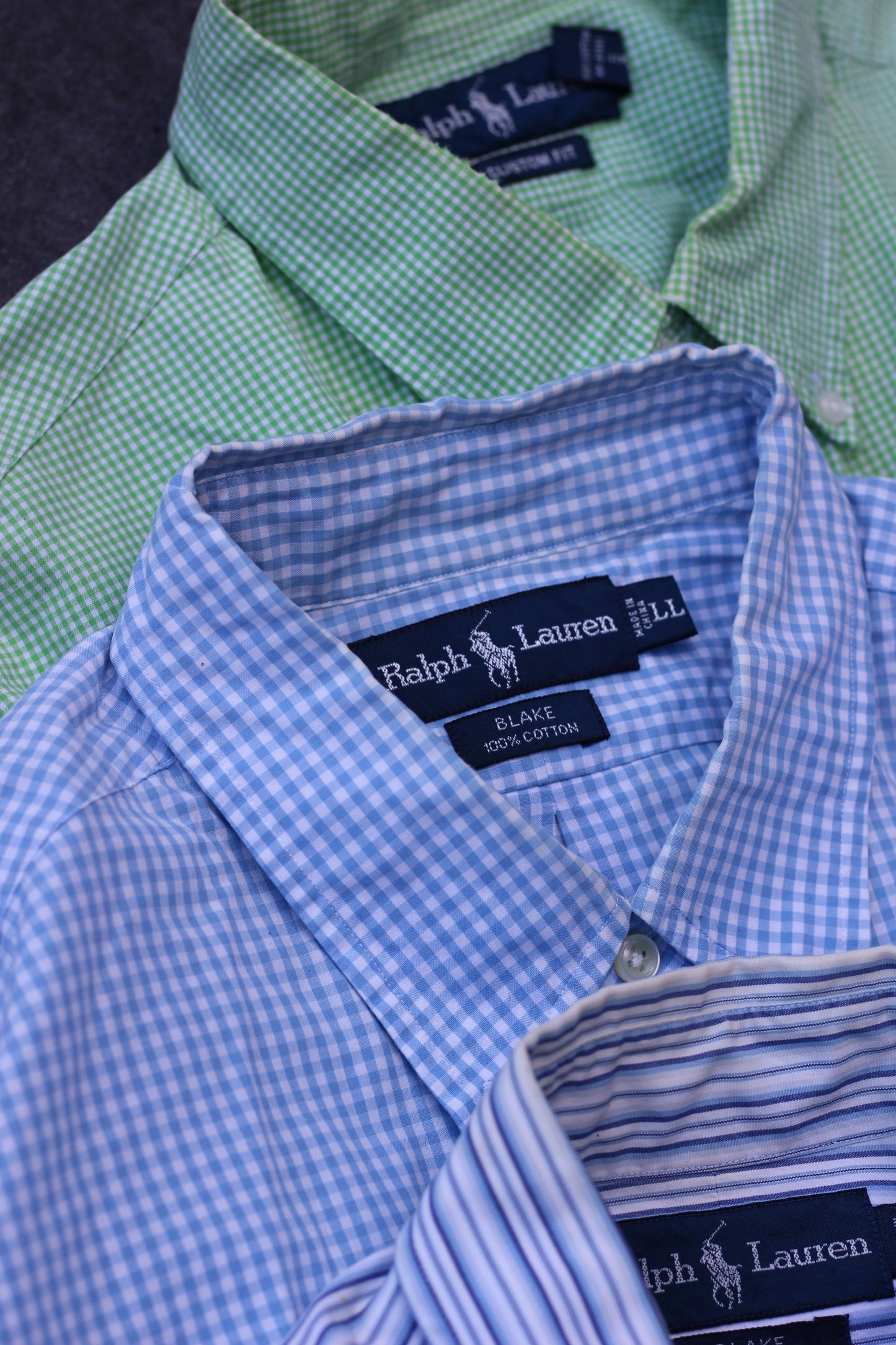 Ralph Lauren Check & Stripe Shirt x3点