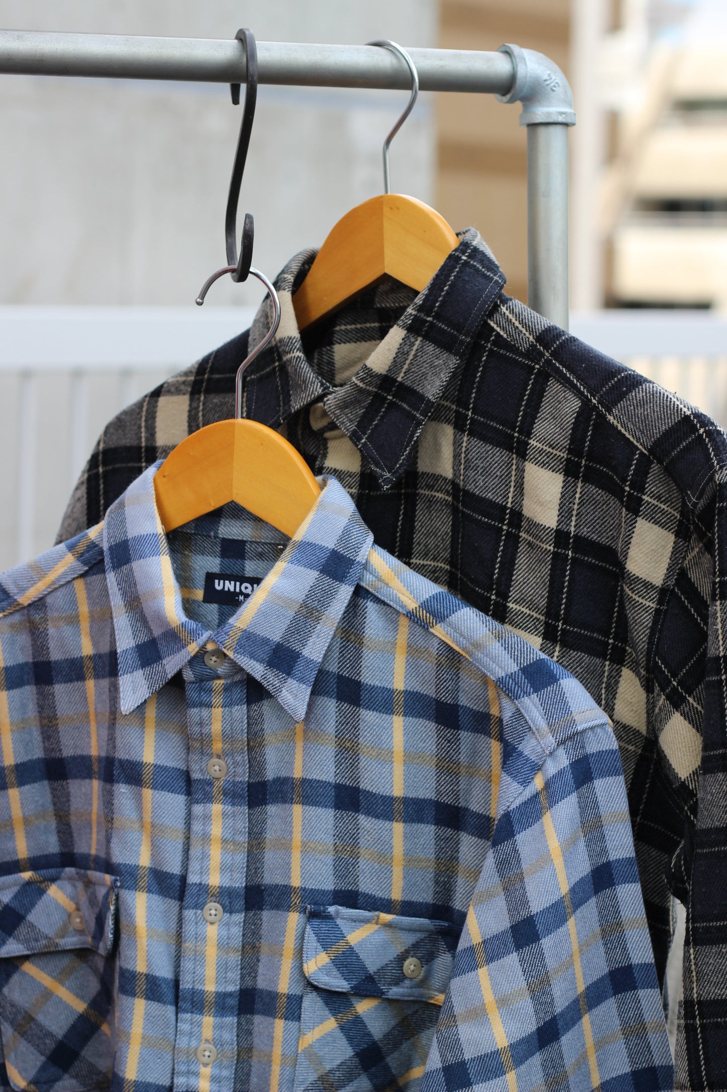 Old Uniqlo Check Flannel Shirt x6点