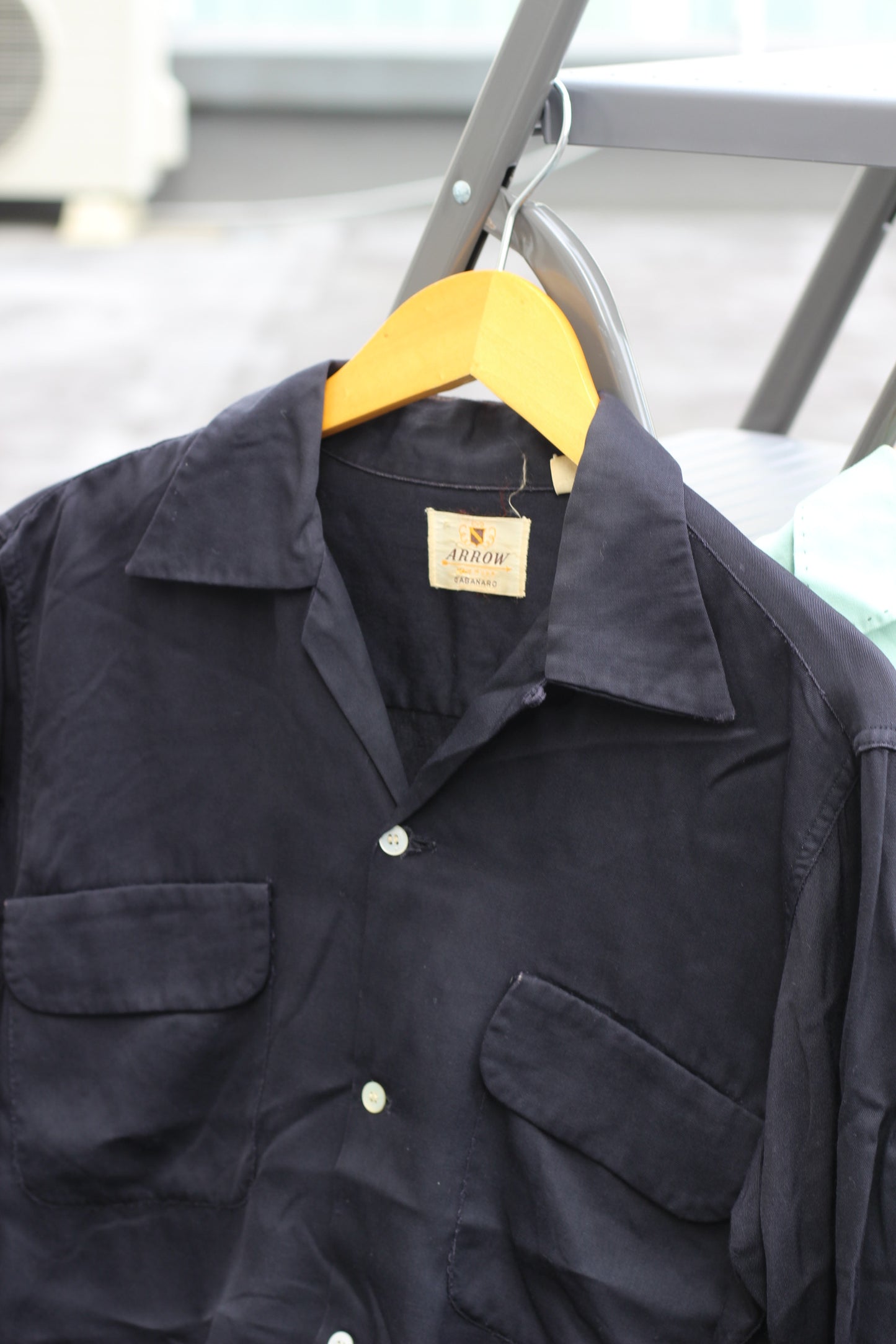 50's 60's Usa Brand Vintage Rayon Long Sleeve Shirt x3点