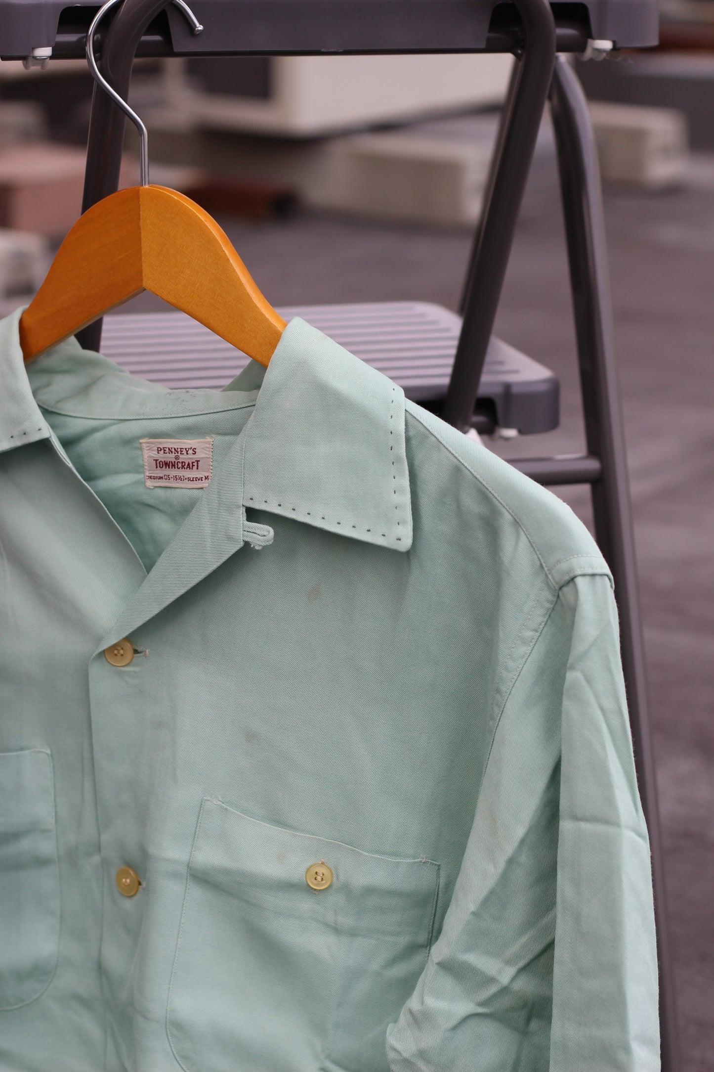 50's 60's Usa Brand Vintage Rayon Long Sleeve Shirt x3点