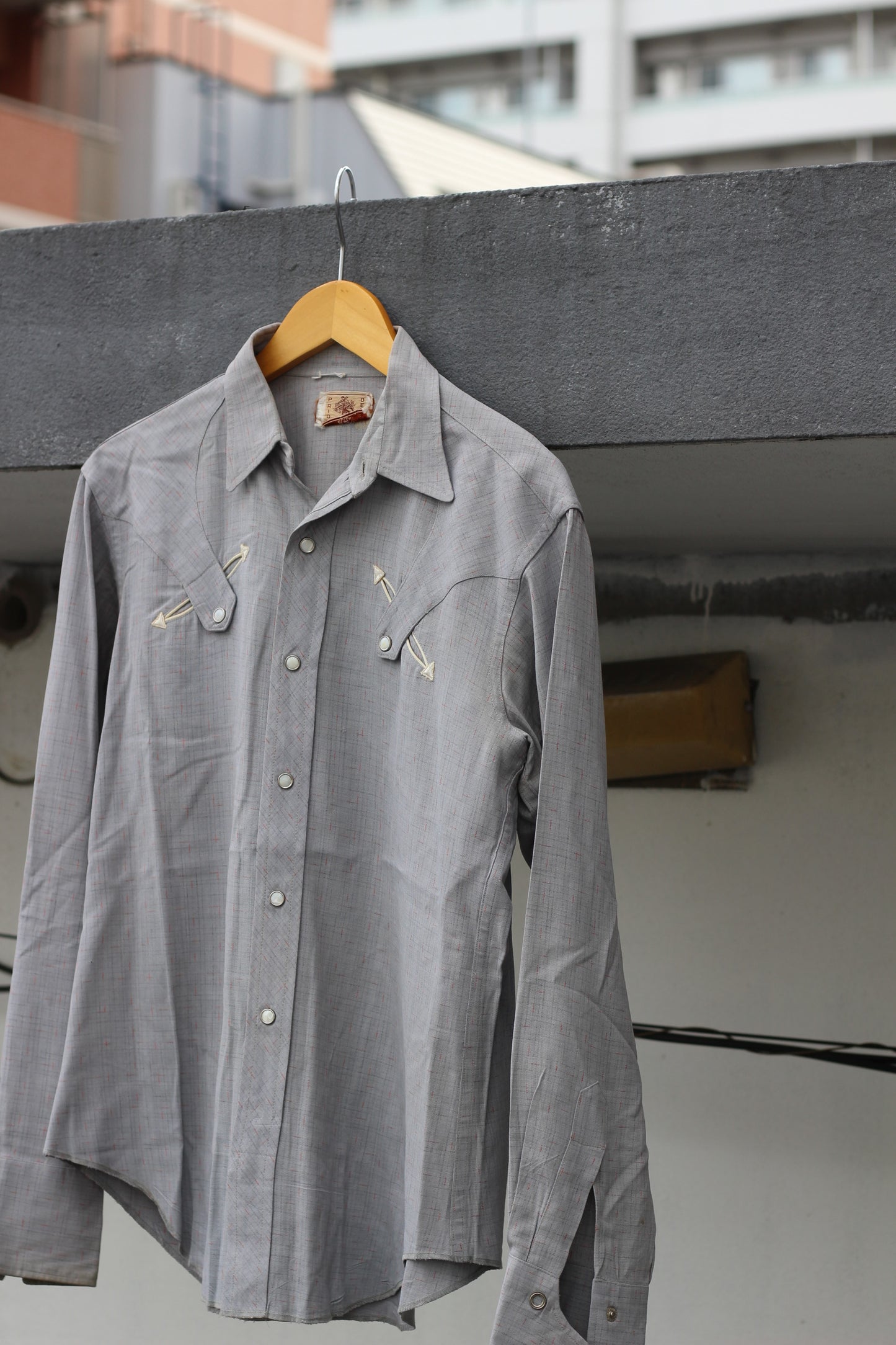 50's 60's Usa Brand Vintage Rayon Long Sleeve Shirt x3点