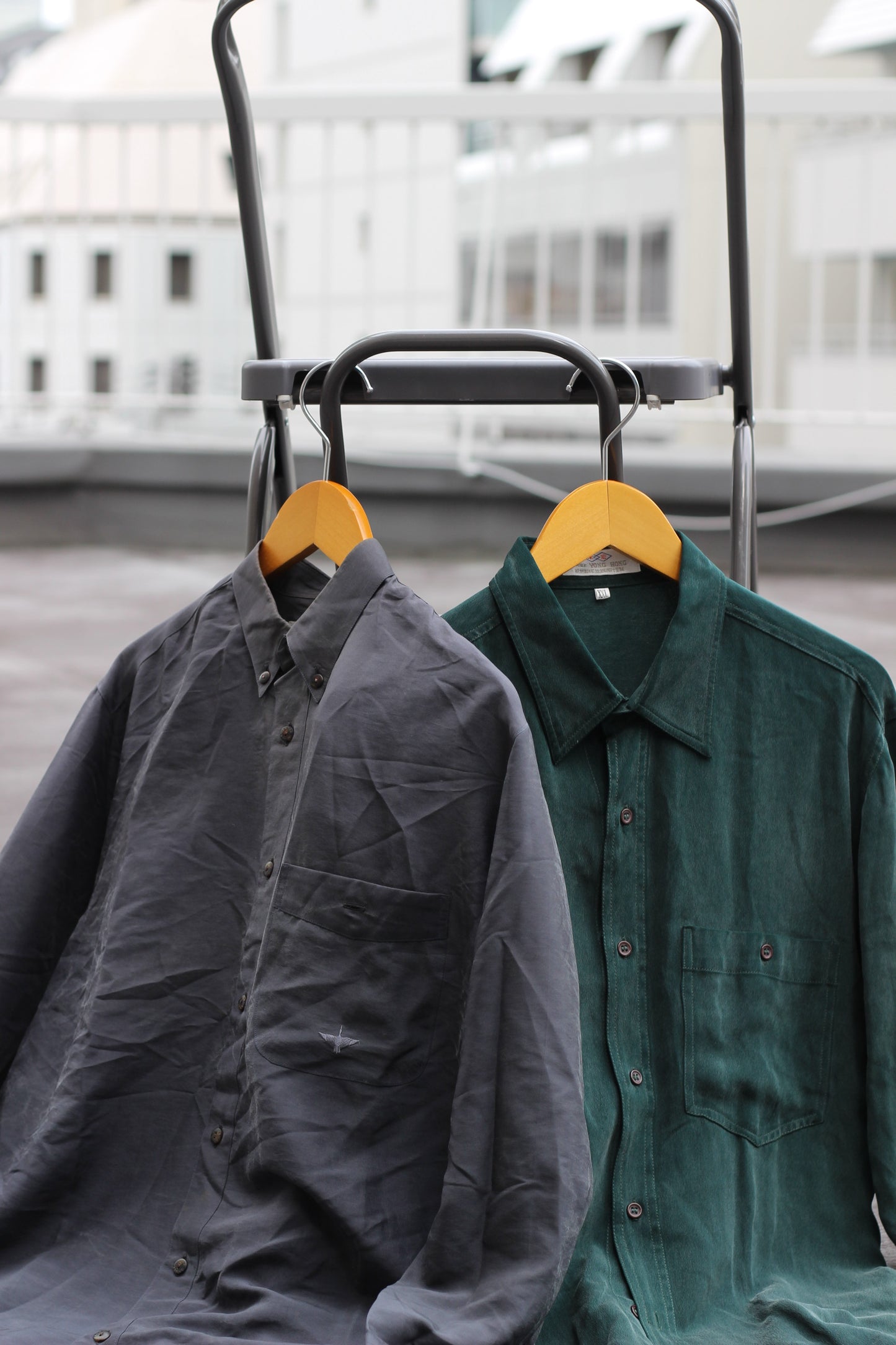 Men's 100% Silk Long Sleeve Shirt x4点