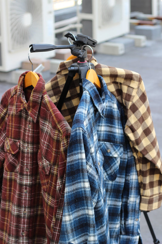 Old Uniqlo Check Flannel Shirt x3点