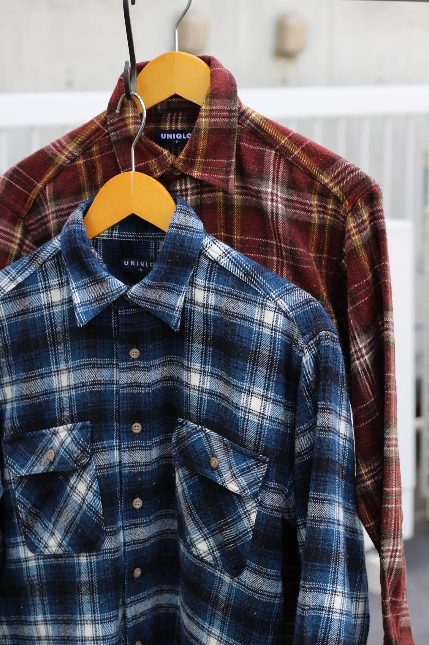 Old Uniqlo Check Flannel Shirt x3点