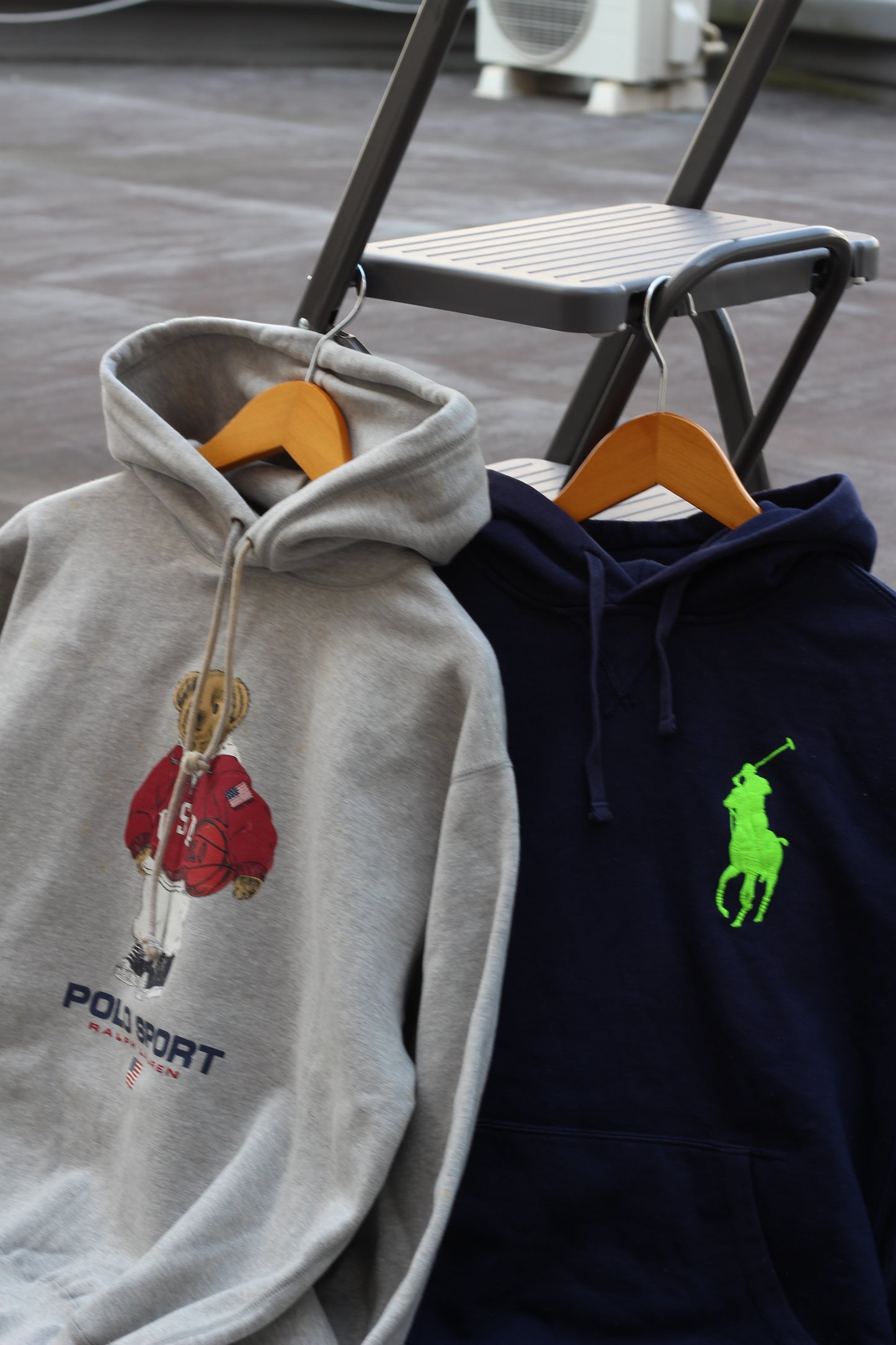90's Made In USA & Big Pony Polo Ralph Lauren Hoodie set x2点