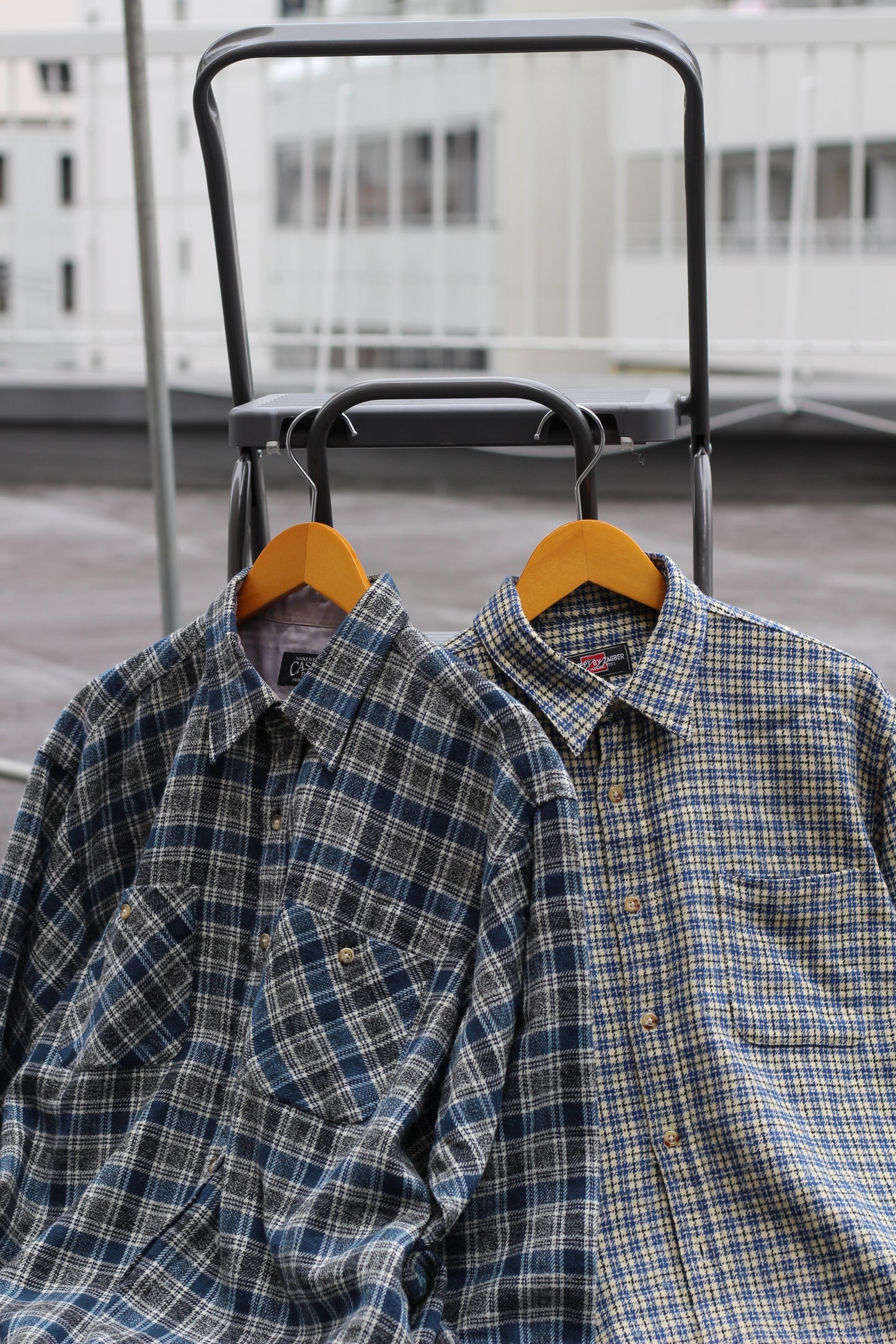 Men's Blue Check Flannel Shirt x6点