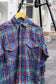 Men's Blue Check Flannel Shirt x6点