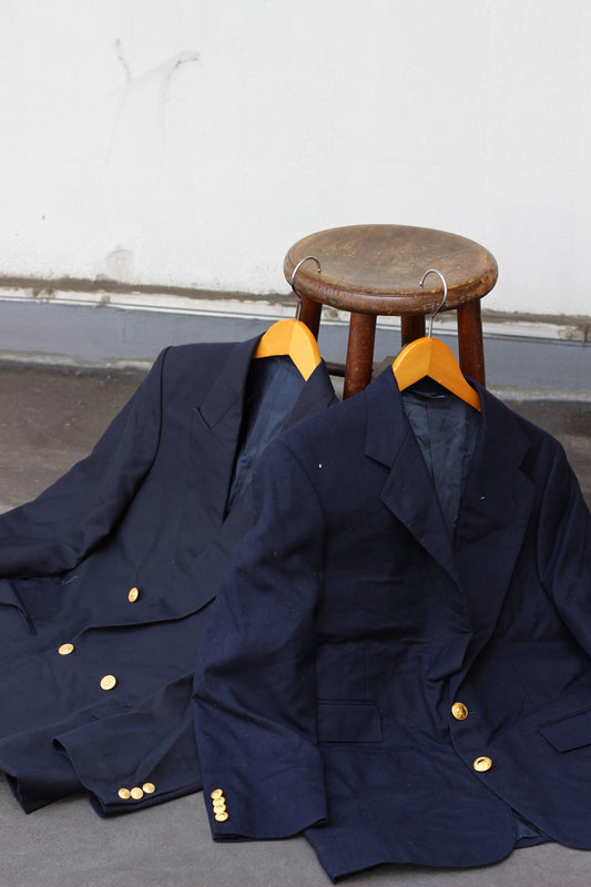 90's Ralph Lauren & American Traditional Style Gold Button Tailored Jacket x4点