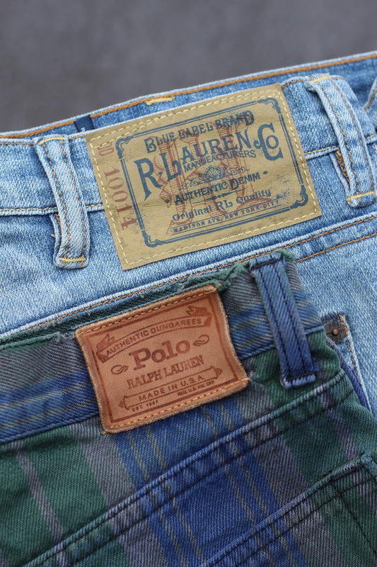 90's Made In USA Ralph Lauren Denim Pants set x2点