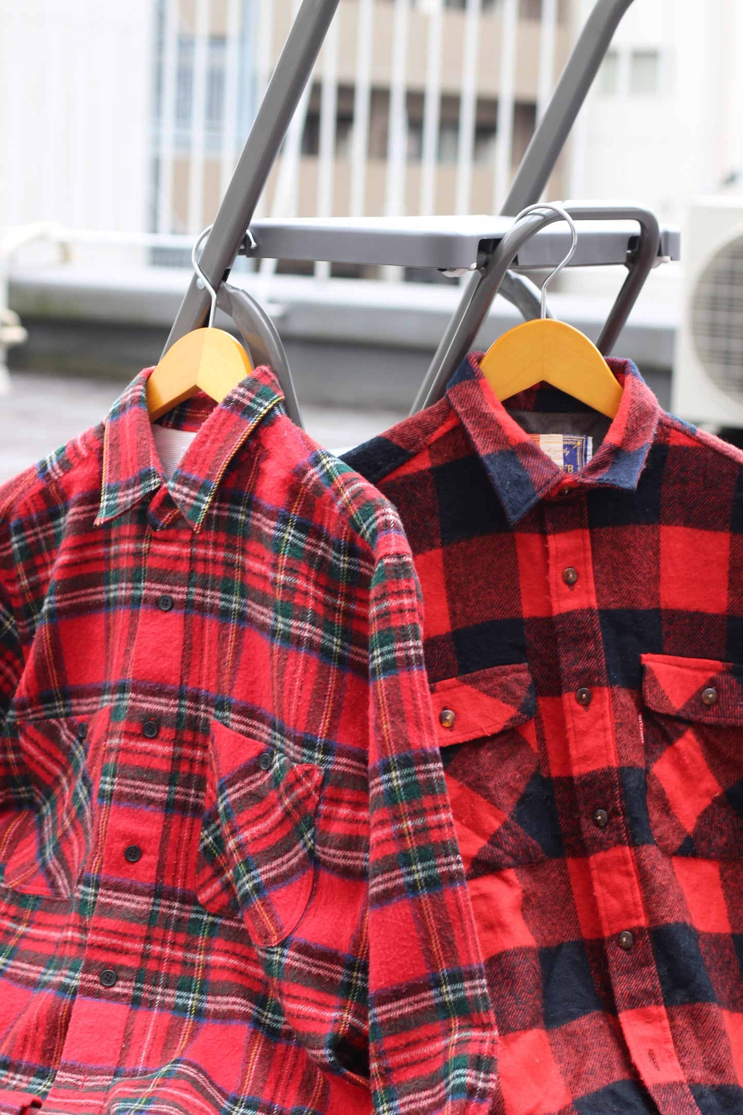 Men's Red Check Flannel Shirt x7点