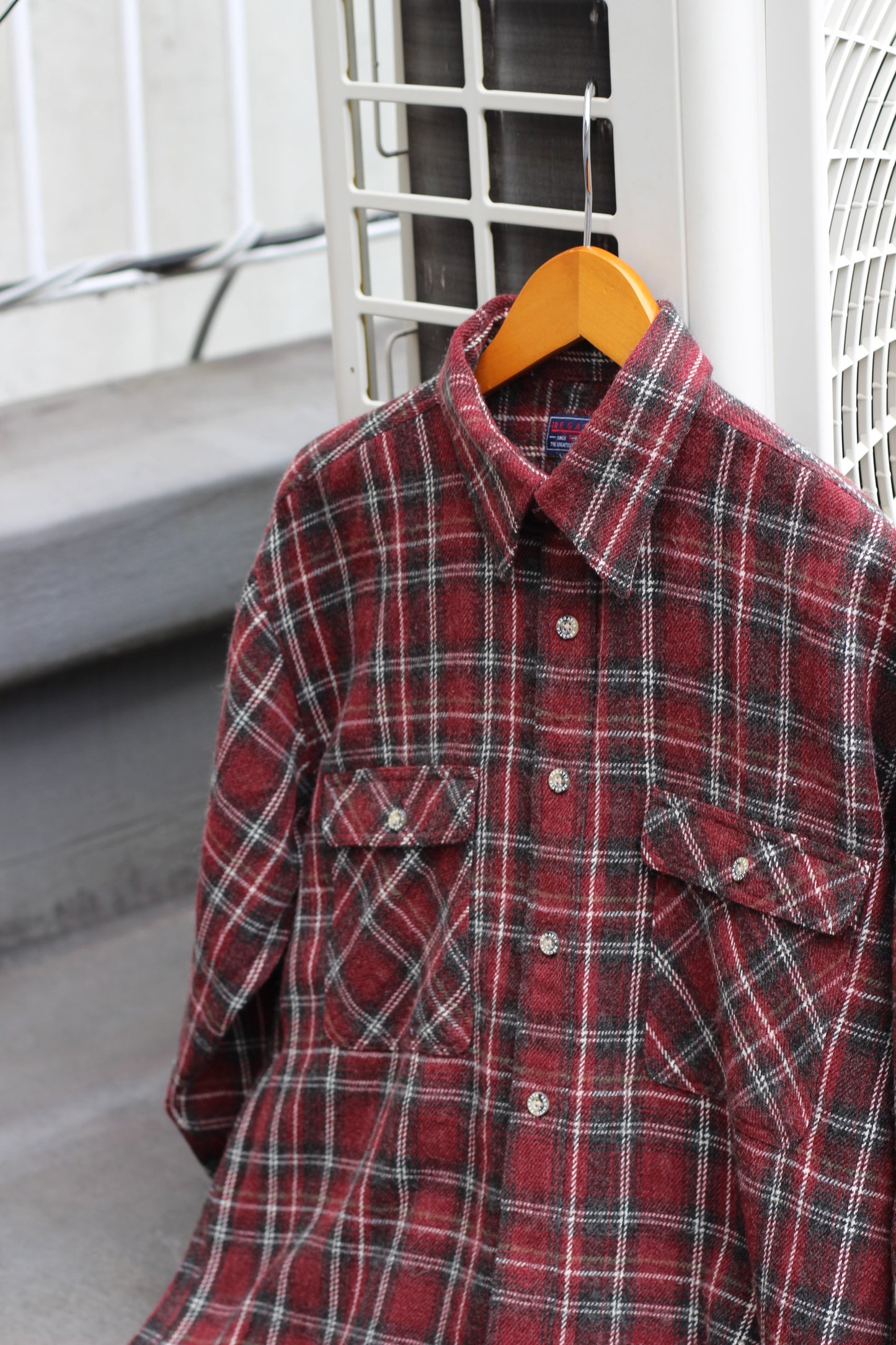 Men's Red Check Flannel Shirt x7点