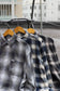Men's Dark Ombre Check Flannel Shirt x5点