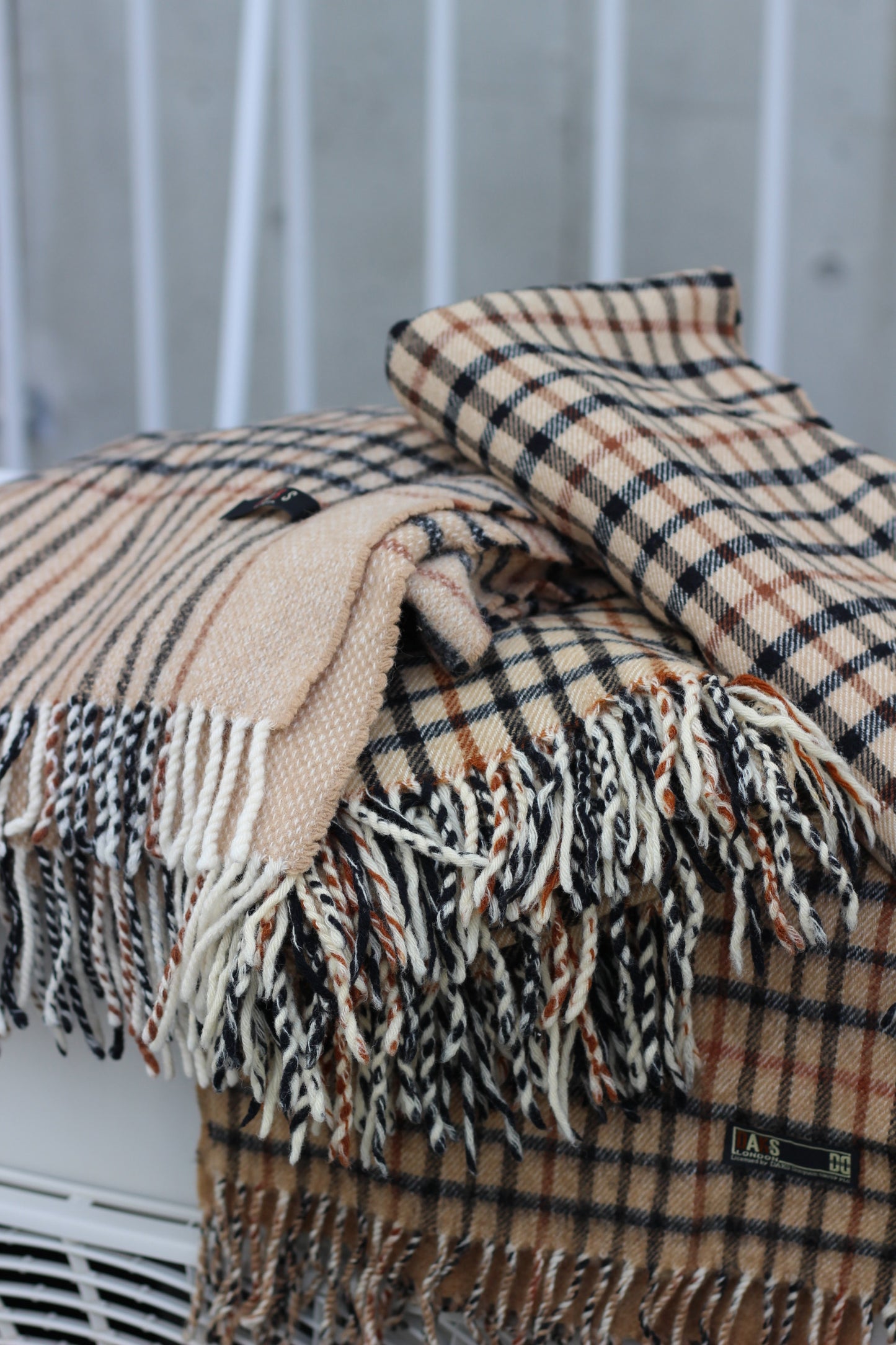 Daks Check Muffler x4点