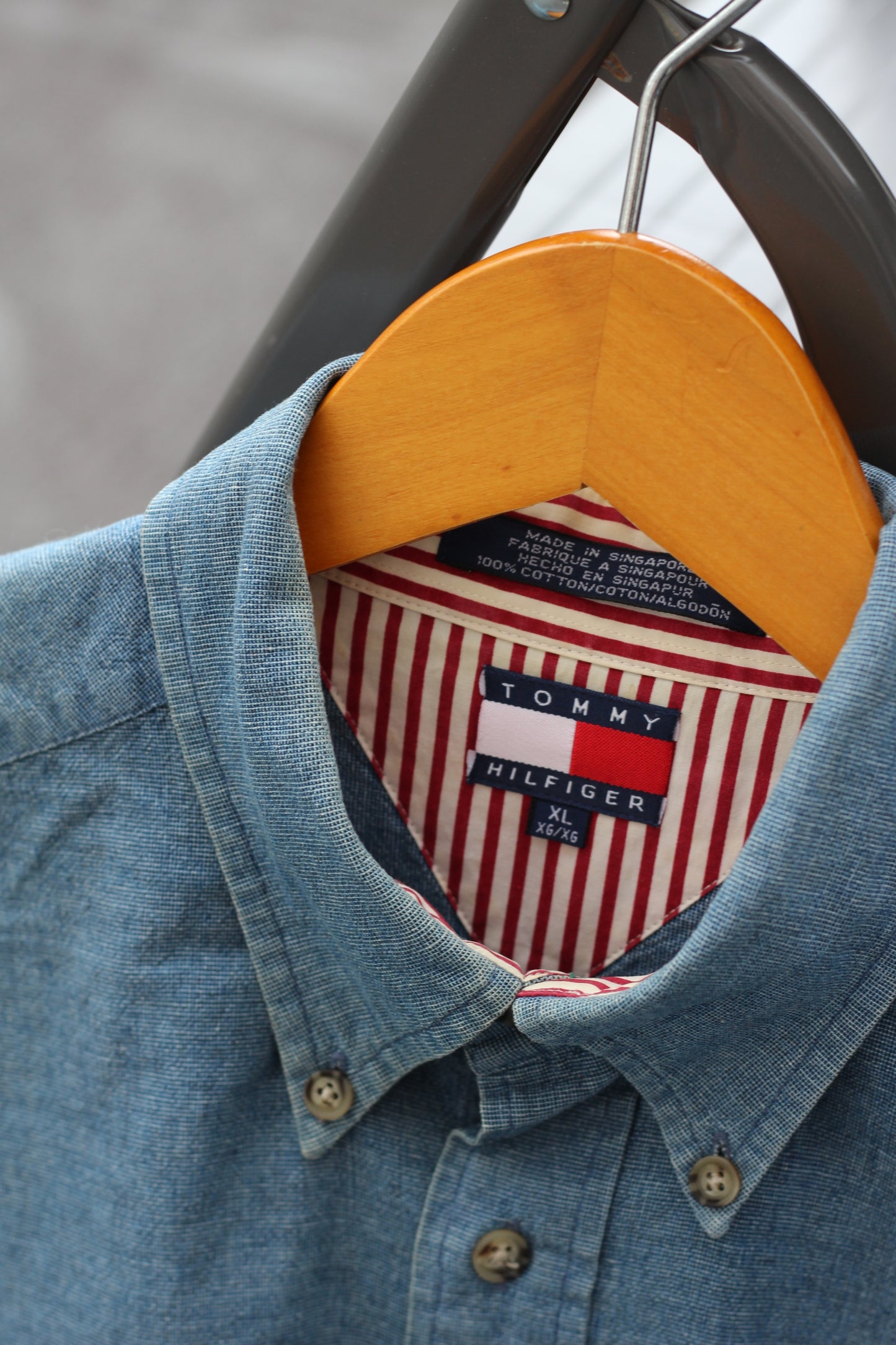 90's Tommy Hilfiger Work & Denim Shirt set x2点