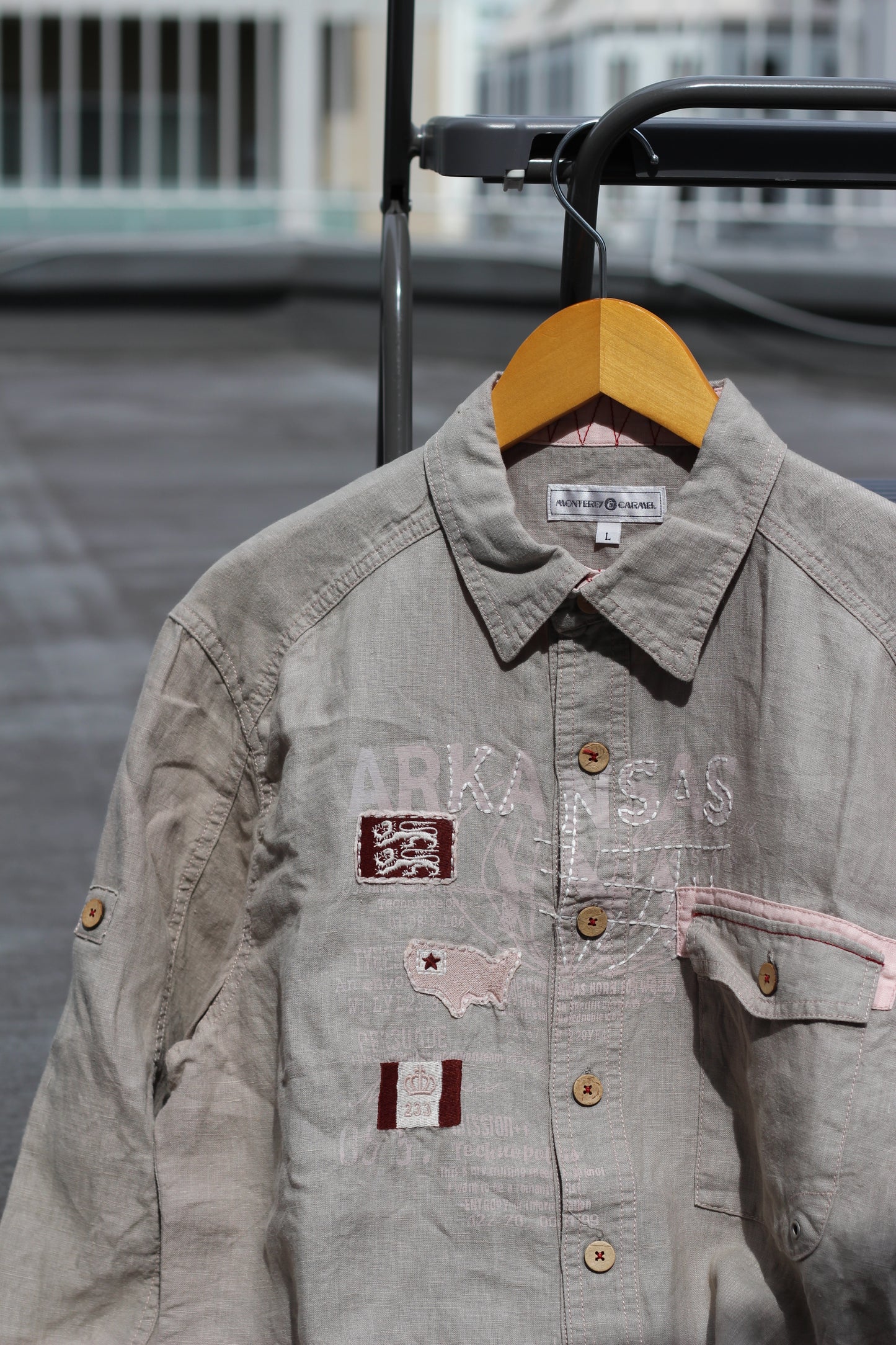 Men's 100% Linen Long Sleeve Shirt x4点