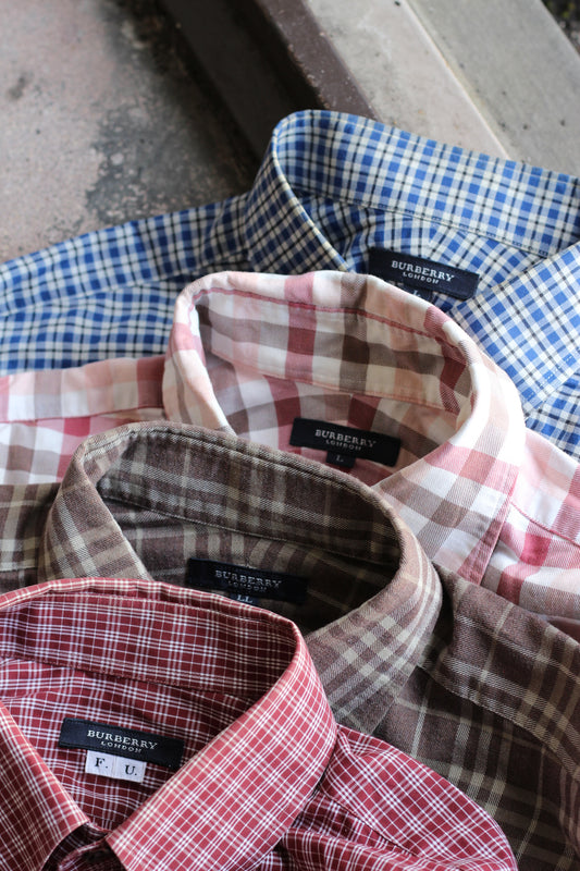 Burberry London Check Long Sleeve Shirt set x4点