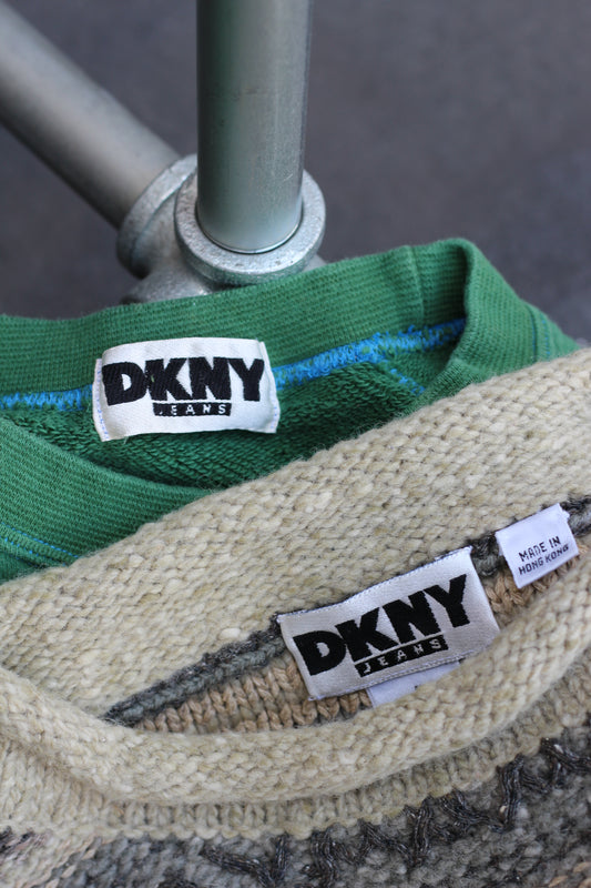 90's DKNY Design Sweatshirt set x2点