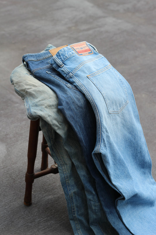 Men's Y2K Style Diesel Denim Pants x3点