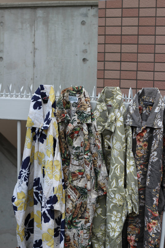 90-00's Men's Aloha Shirts set x4点