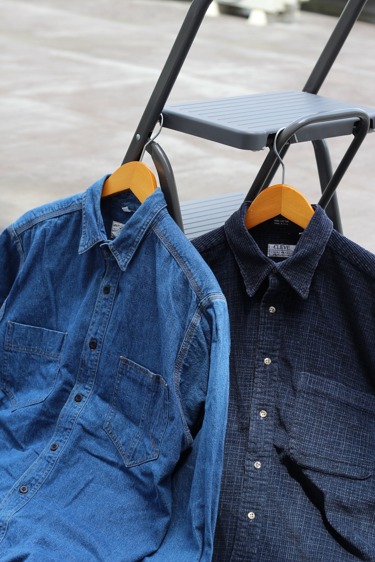 90's Made In USA Denim & Work Shirt set x2点