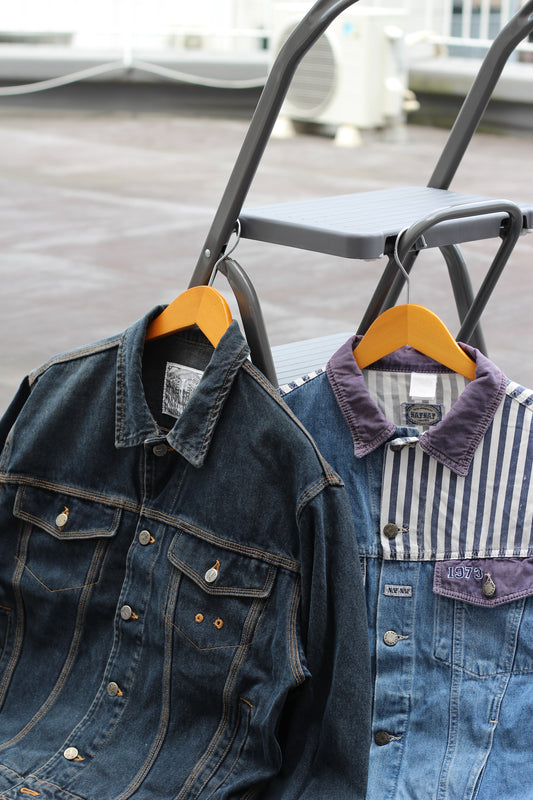 Made In Italy Men's Vintage Denim Jacket set x2点