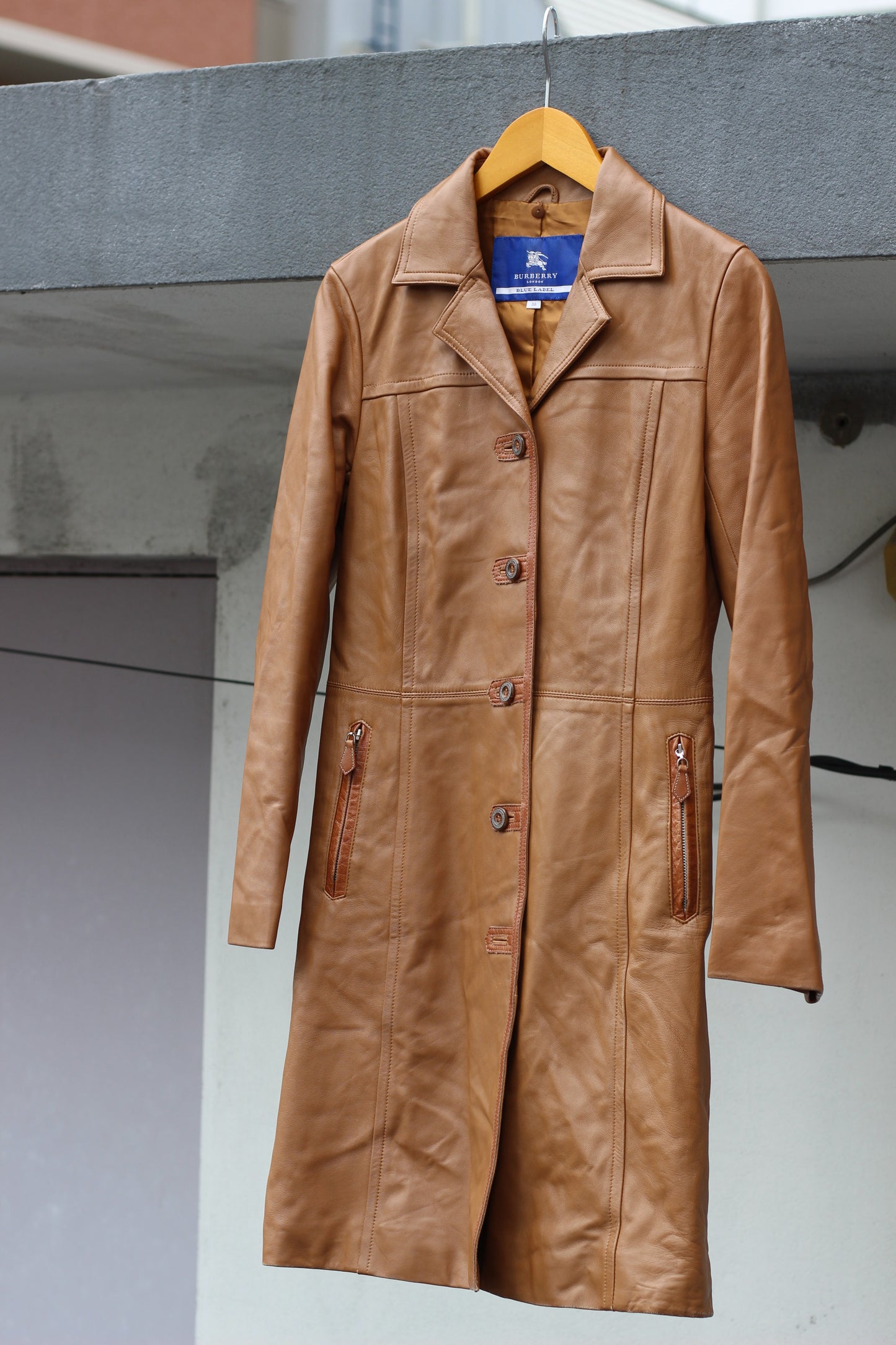 Burberry Cashmere & Leather Coat x2点