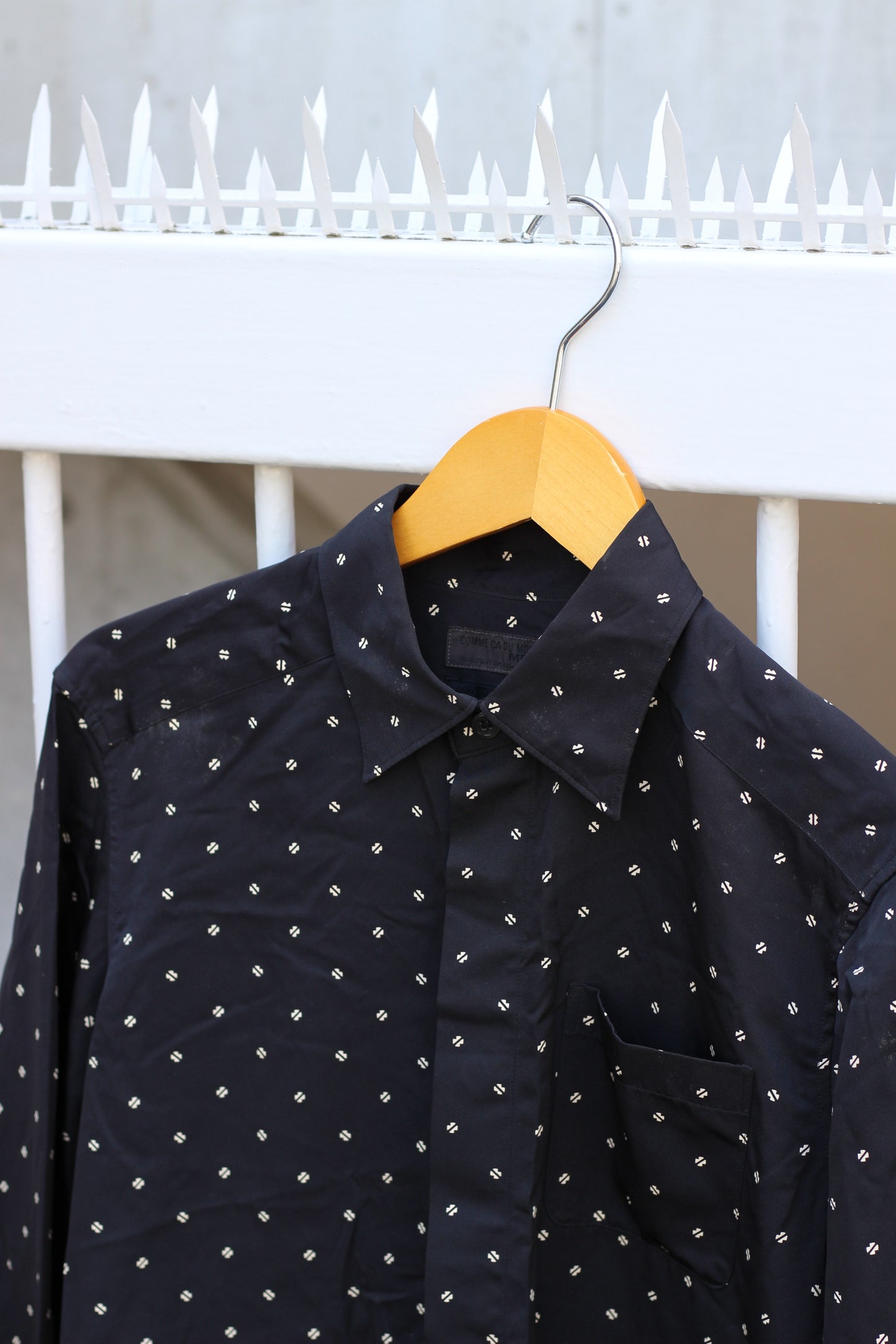 Men's Dark Color Design Long Sleeve Shirt x9点
