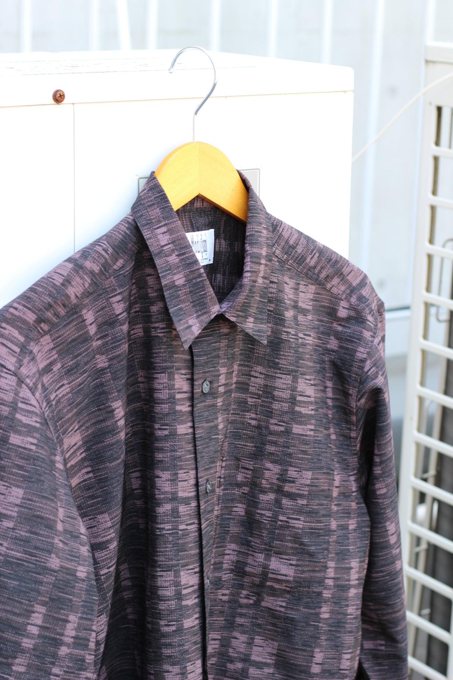 Men's Dark Color Design Long Sleeve Shirt x9点
