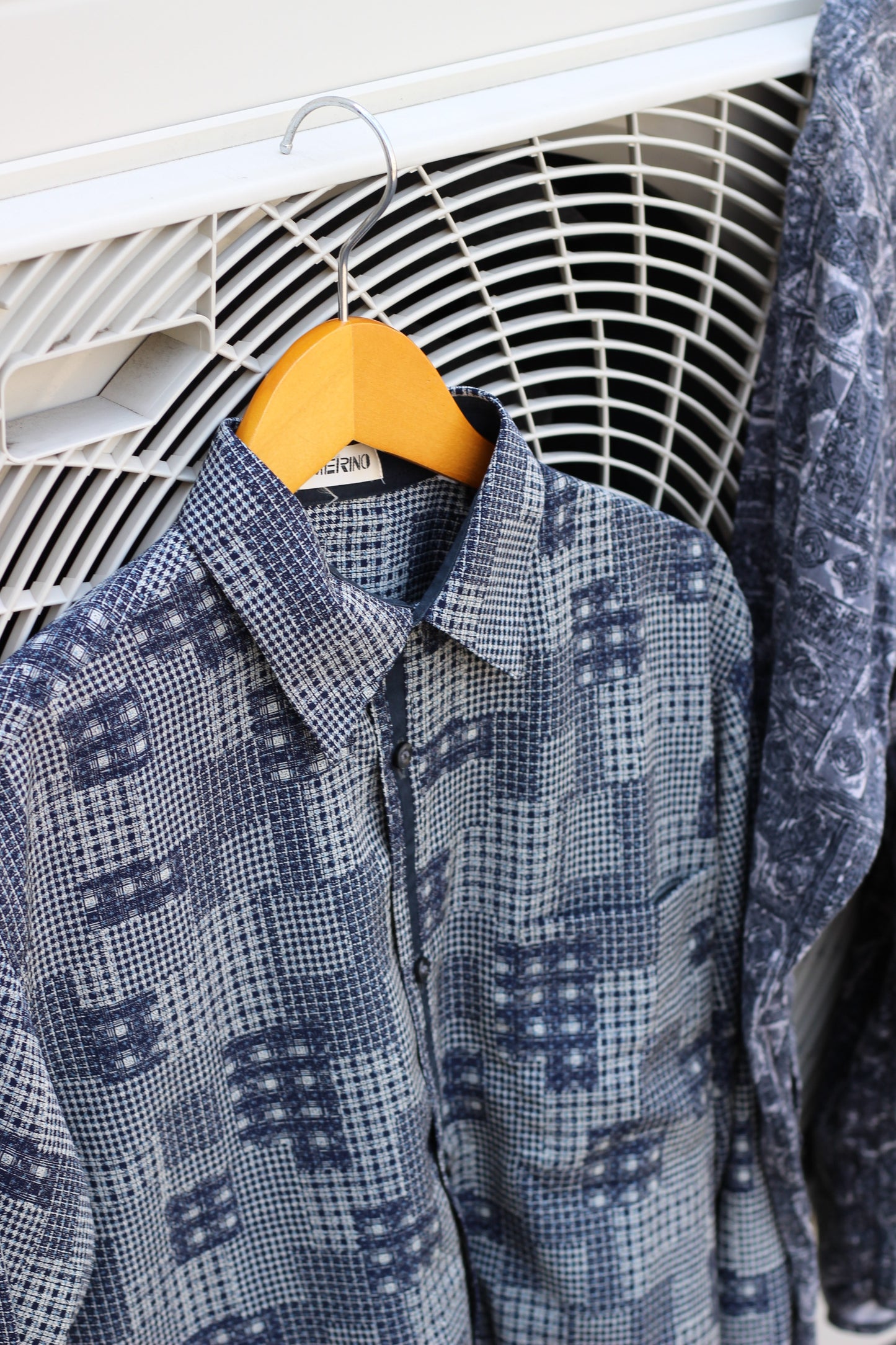 Men's Dark Color Design Long Sleeve Shirt x9点